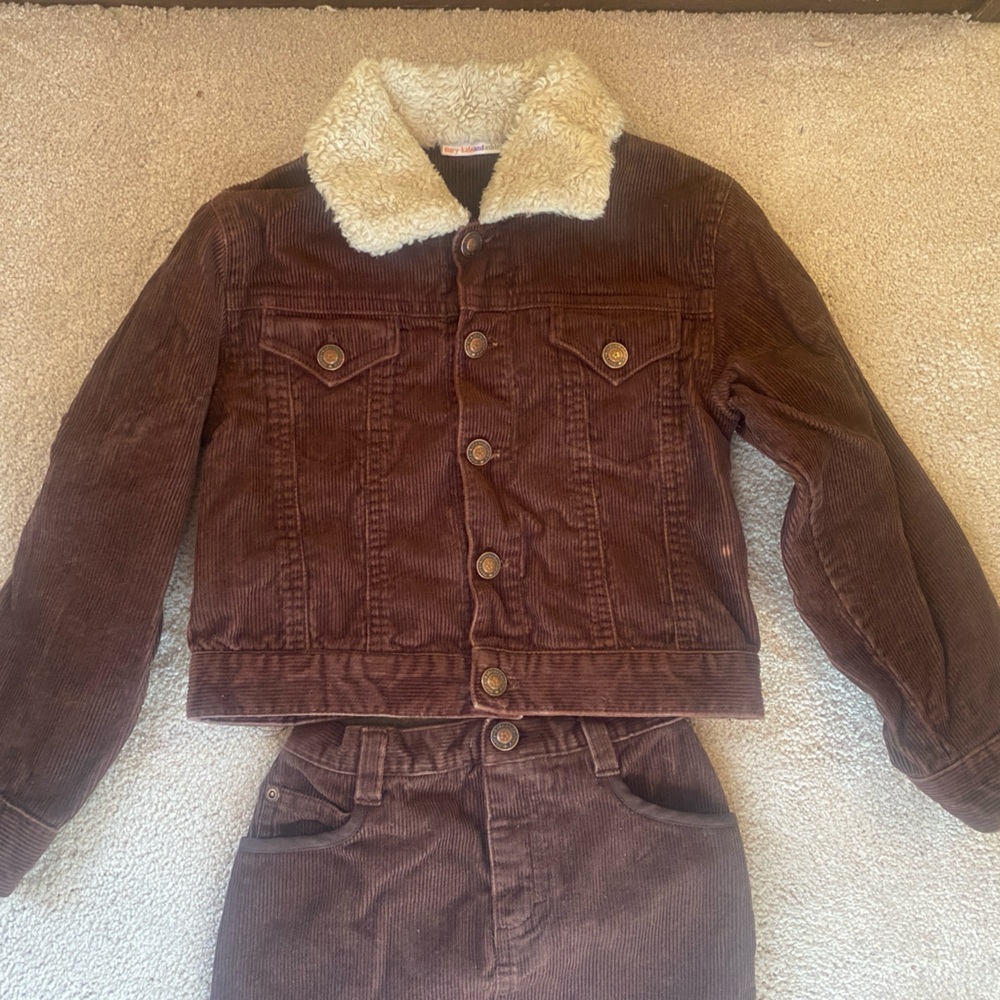 Mary-Kate & Ashley Corduroy Jacket and Skirt Set Girl Size 6